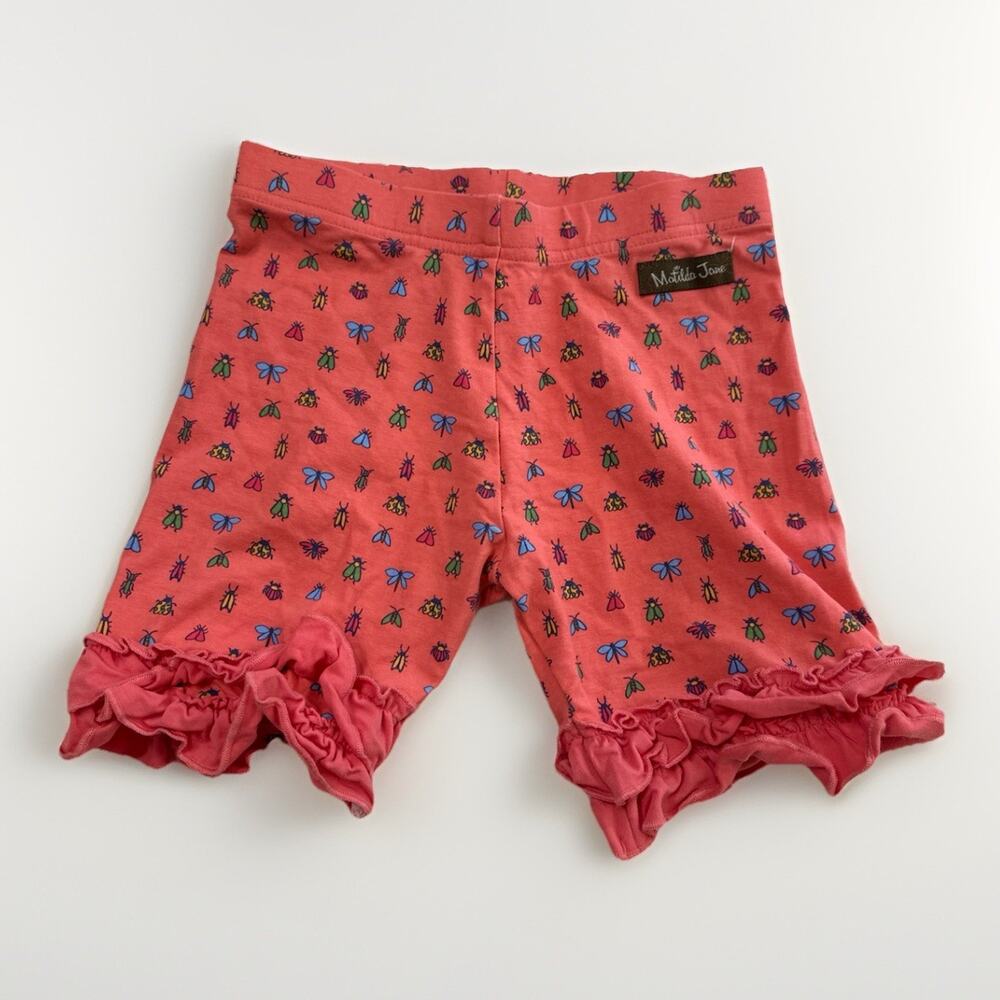 Matilda Jane Girls Size 6 Coral Bug Shorties